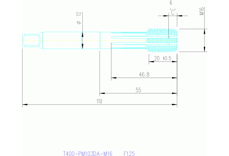 T400-PM103DA-M16 F125