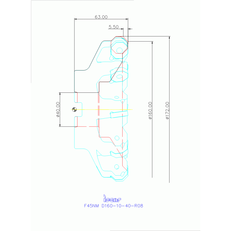 F45NM D160-10-40-R08