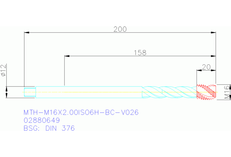 MTH-M16X2.00ISO6H-BC-V026