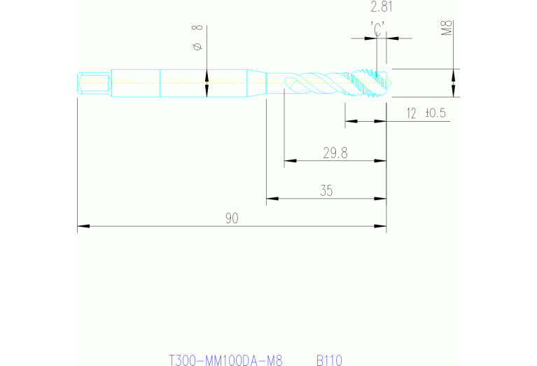 T300-MM100DA-M8 B110