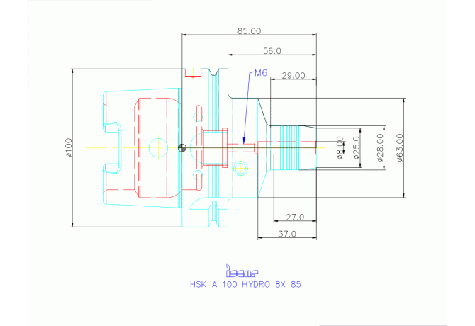 HSK A100 HYDRO 8X85