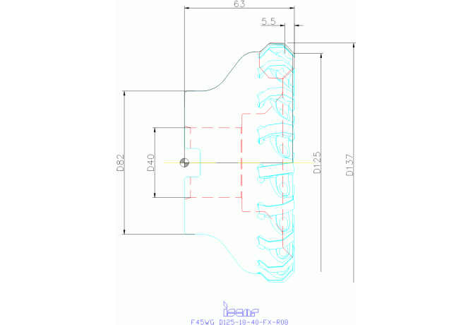 F45WG D125-18-40-FX-R08