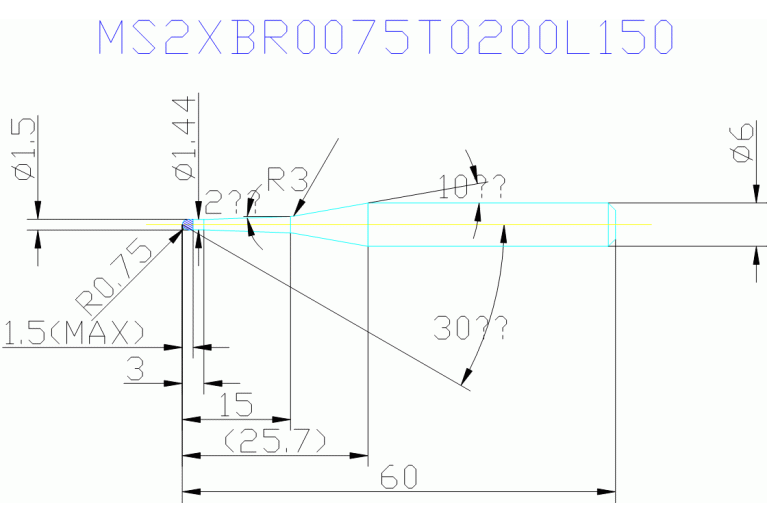 MS2XBR0075T0200L150