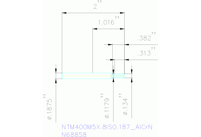 NTM400M5X.8ISO.187 ALCRN