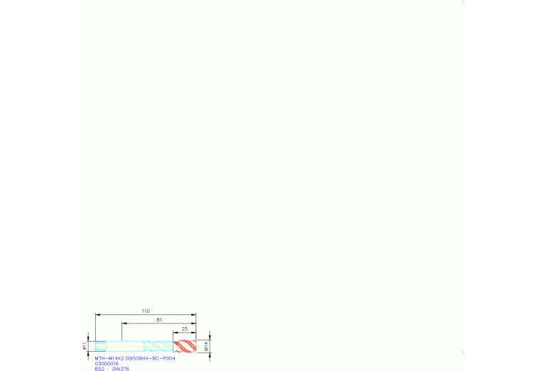 MTH-M14X2.00ISO6HX-BC-P004