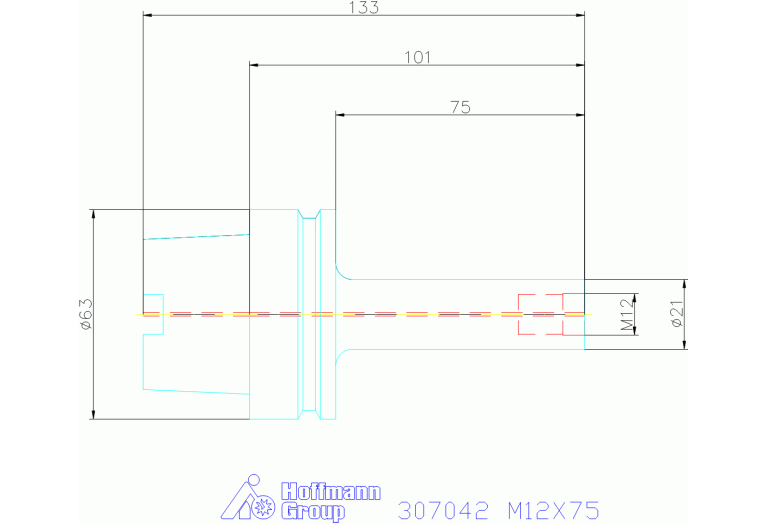 307042 M12X75
