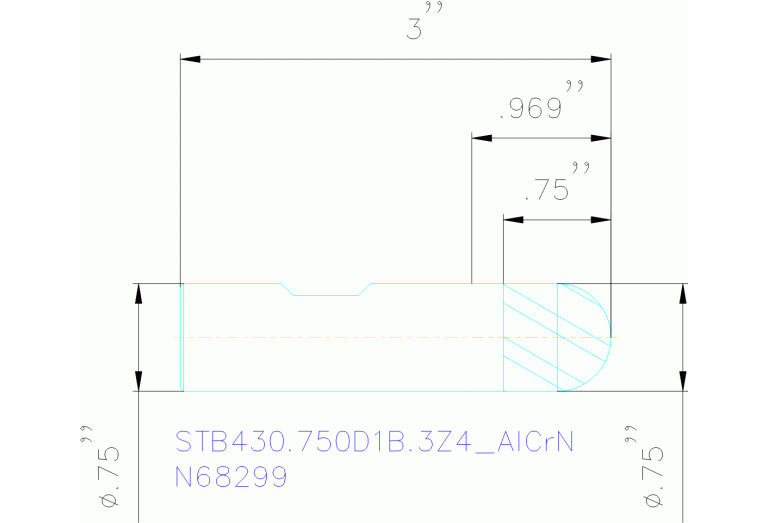 STB430.750D1B.3Z4 ALCRN