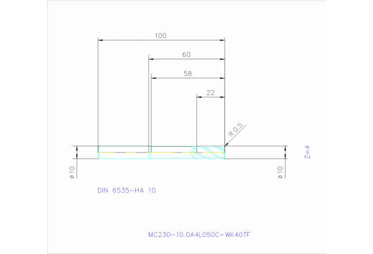 MC230-10.0A4L050C-WK40TF