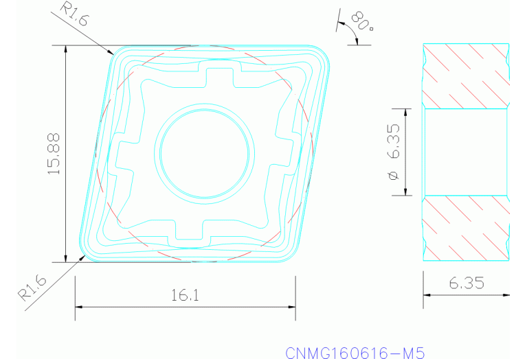 CNMG160616-M5 TP40