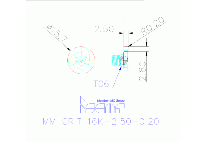 MM GRIT 16K-2.50-0.20 IC528