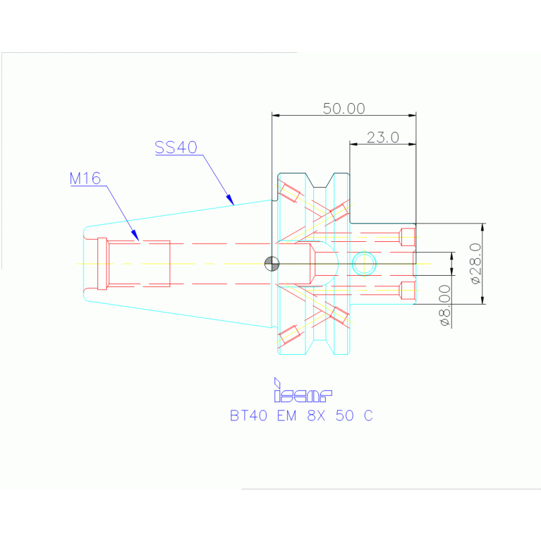 BT40 EM 8X 50 C