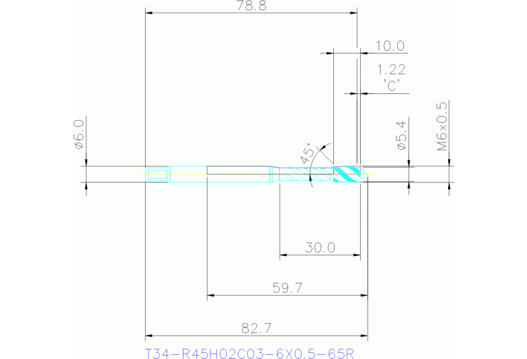 T34-R45H02C03-6X0.5-65R