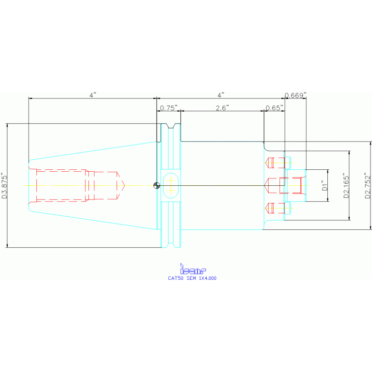 CAT50 SEM 1X4.000