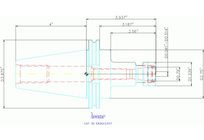 CAT50 ER20X3.937