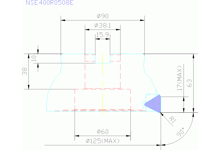 NSE400-125B08R