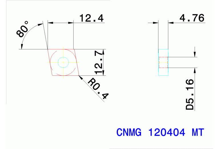 CNMG 120404 MT TT8115