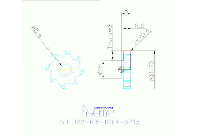 SD D32-6.5-R0.4-SP15 IC908