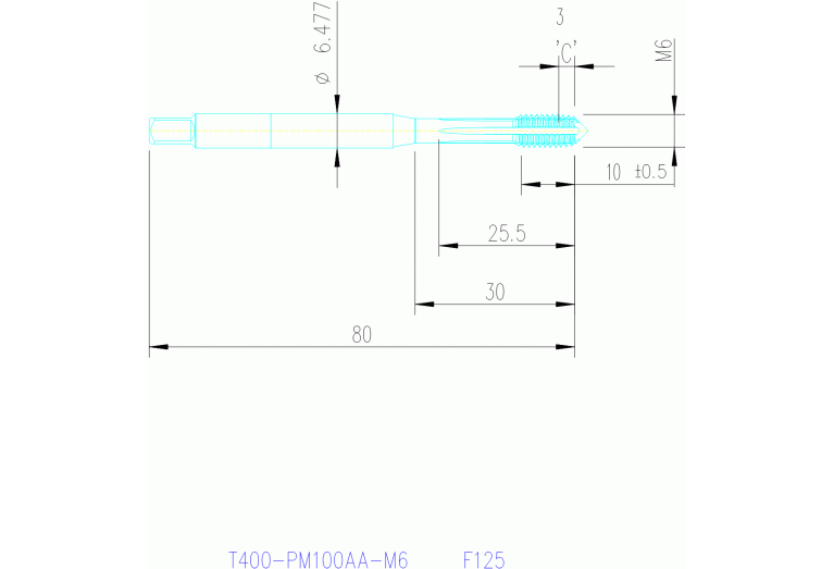 T400-PM100AA-M6 F125