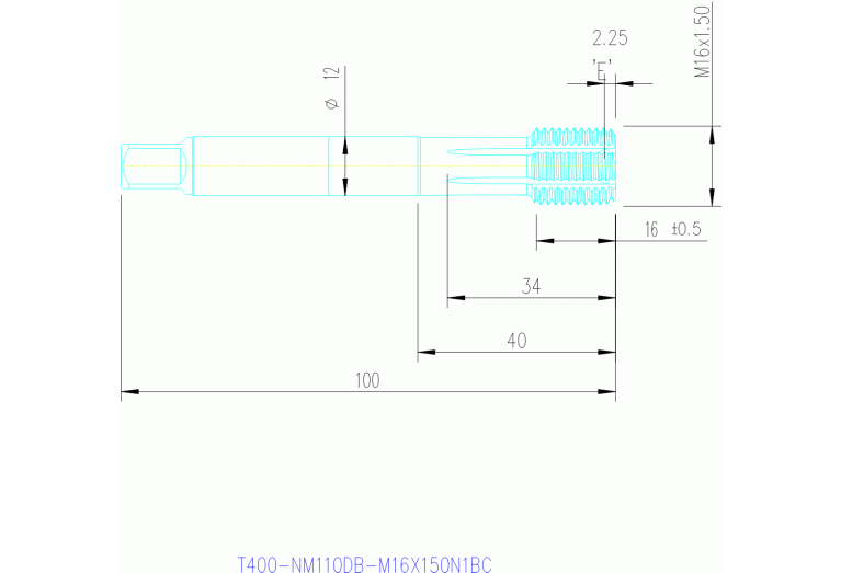 T400-NM110DB-M16X150N1BC