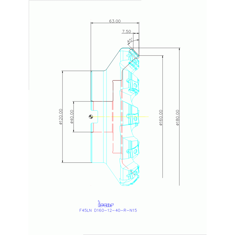 F45LN D160-12-40-R-N15