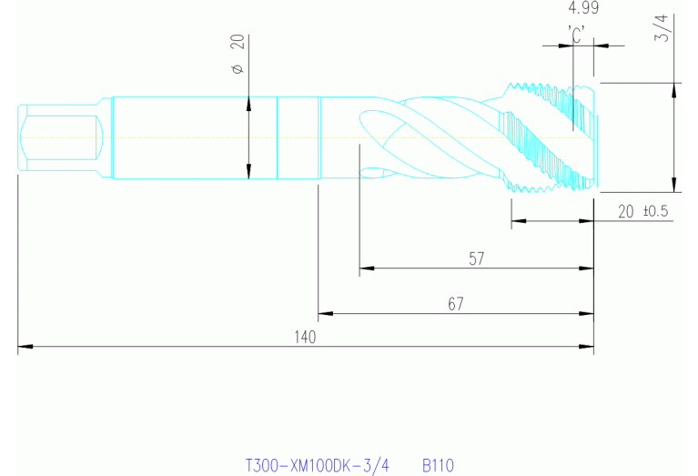 T300-XM100DK-3/4 B110