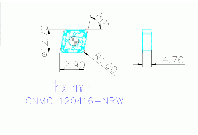 CNMG 120416-NRW IC8250