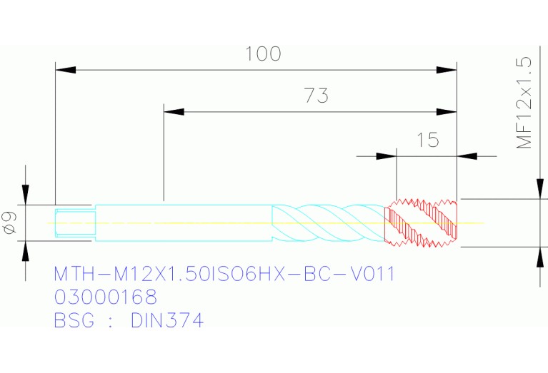 MTH-M12X1.50ISO6HX-BC-V011