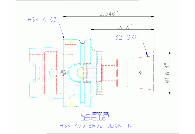HSK A63 ER32 CLICK-IN