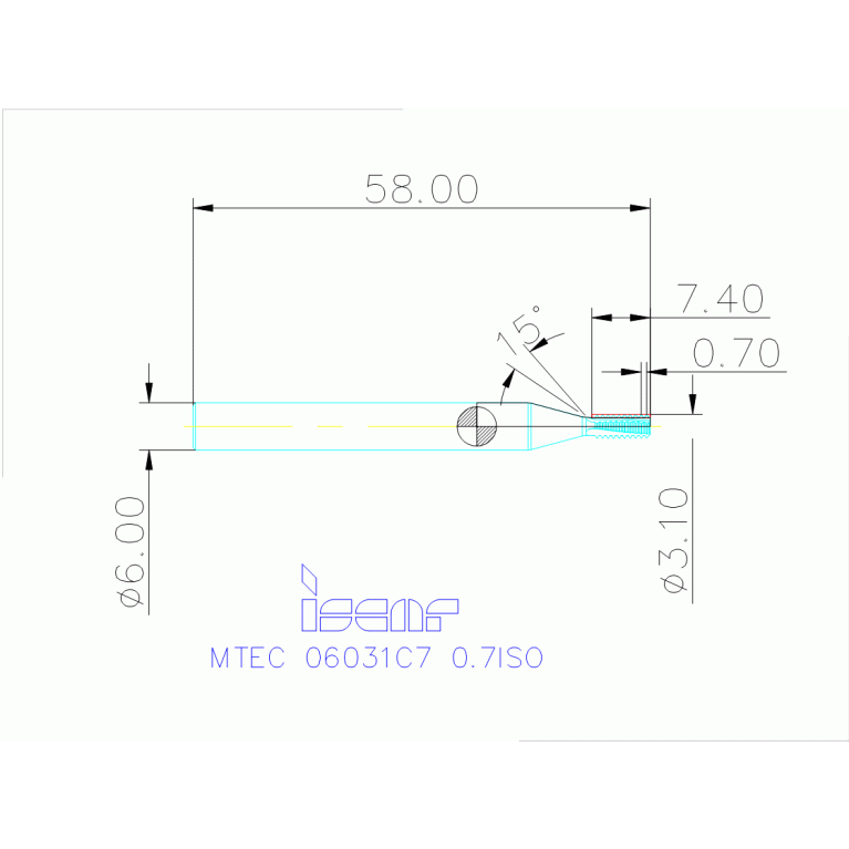 MTEC 06031C7 0.7ISO IC908