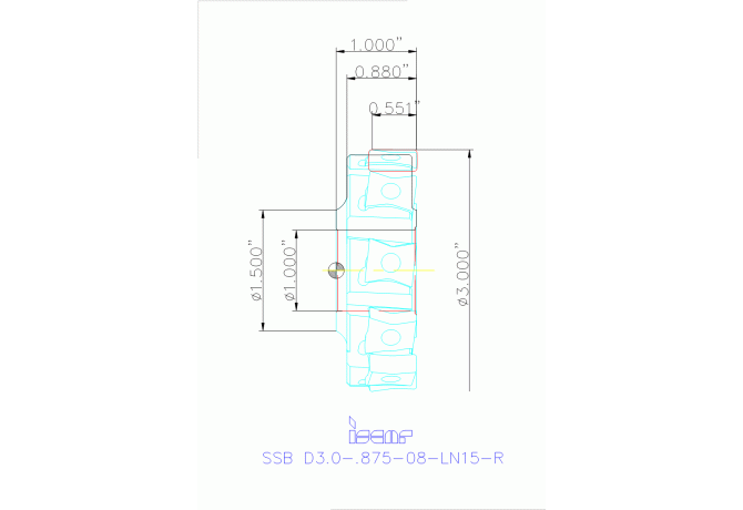 SSB D3.0-.875-08-LN15-R