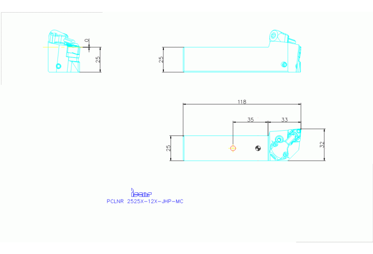 PCLNR 2525X-12X-JHP-MC