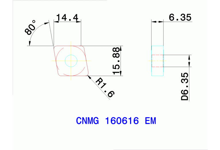 CNMG 160616 EM TT9225