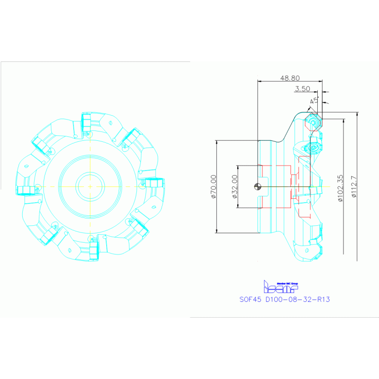 SOF45 D100-08-32-R13