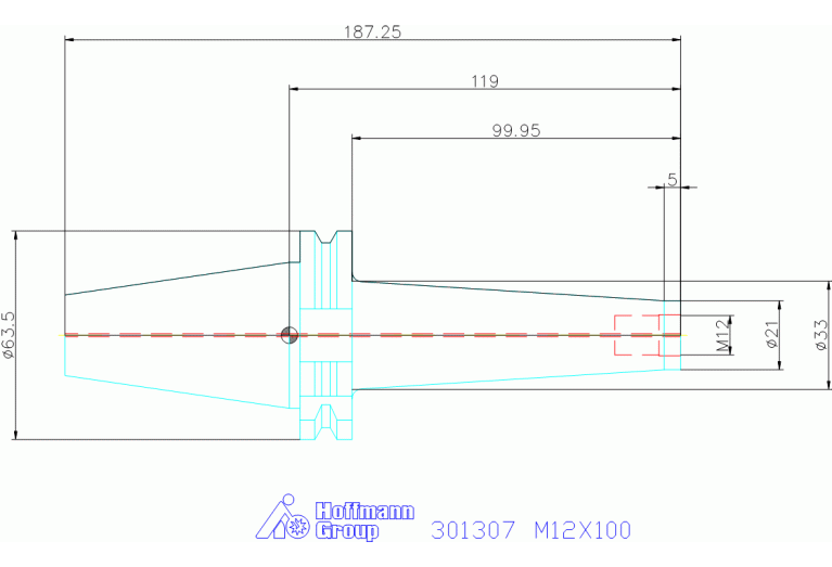 301307 M12X100