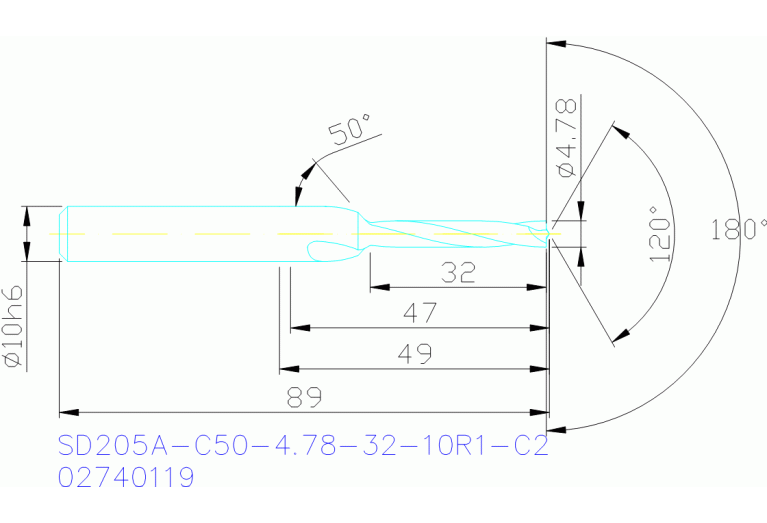 SD205A-C50-4.78-32-10R1-C2