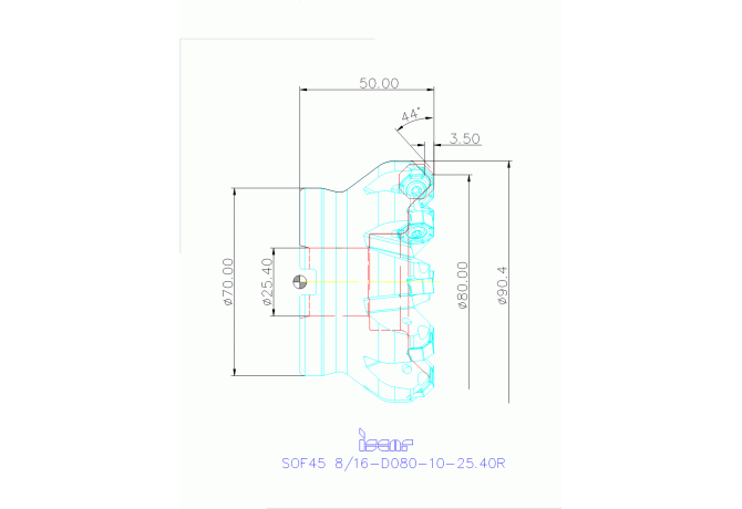 SOF45 8/16-D080-10-25.40R