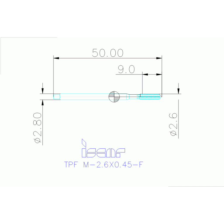 TPF M-2.6X0.45-F HETI
