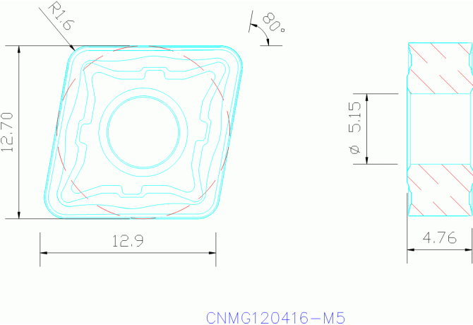 CNMG120416-M5 TP40