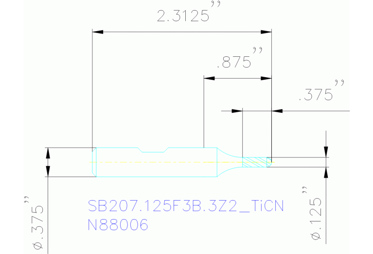 SB207.125F3B.3Z2 TICN