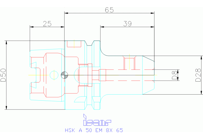 HSK A50 EM8X65*