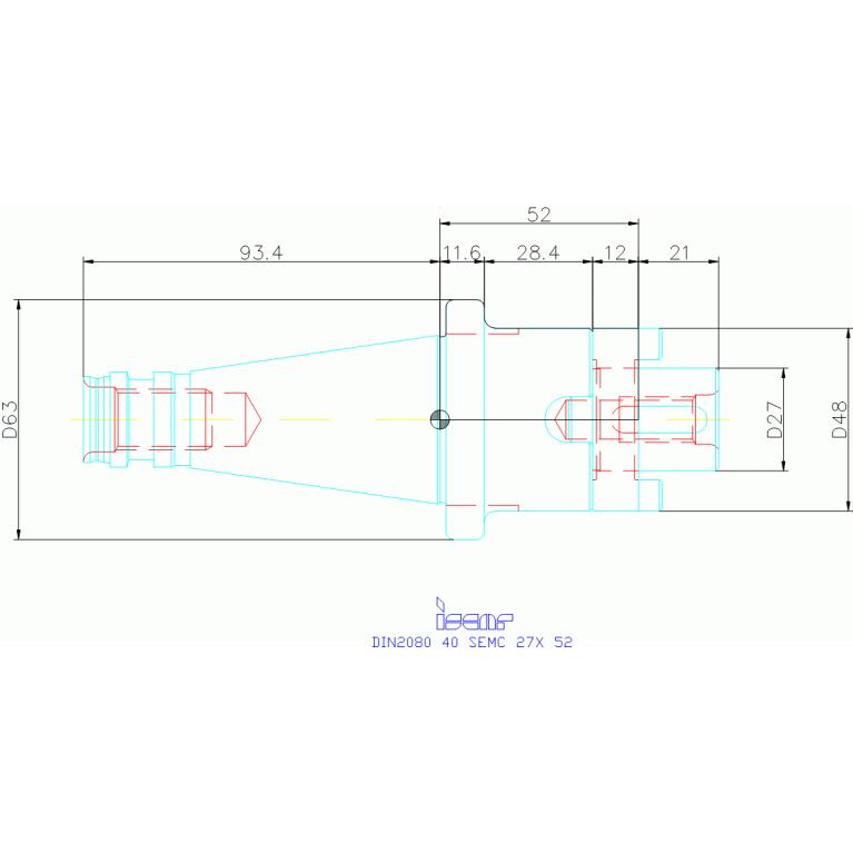 DIN2080 40 SEMC 27X 52