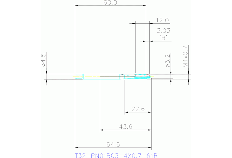 T32-PN01B03-4X0.7-61R