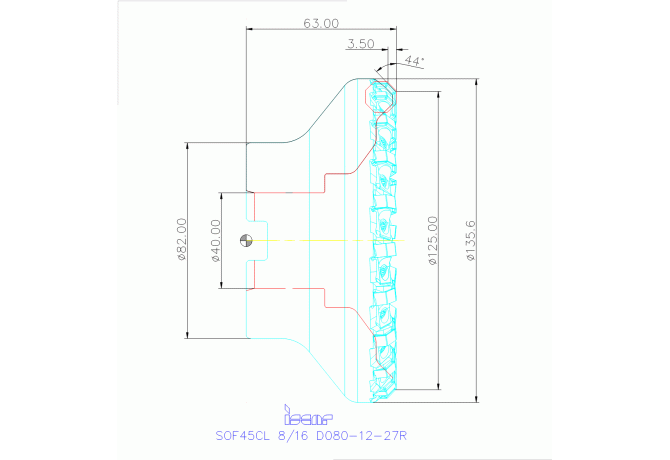 SOF45CL 8/16 D125-20-40R