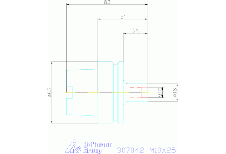 307042 M10X25