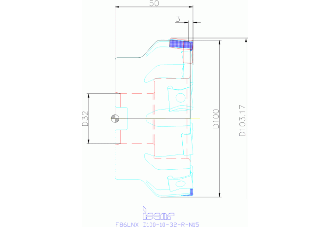 F86LNX D100-10-32-R-N15