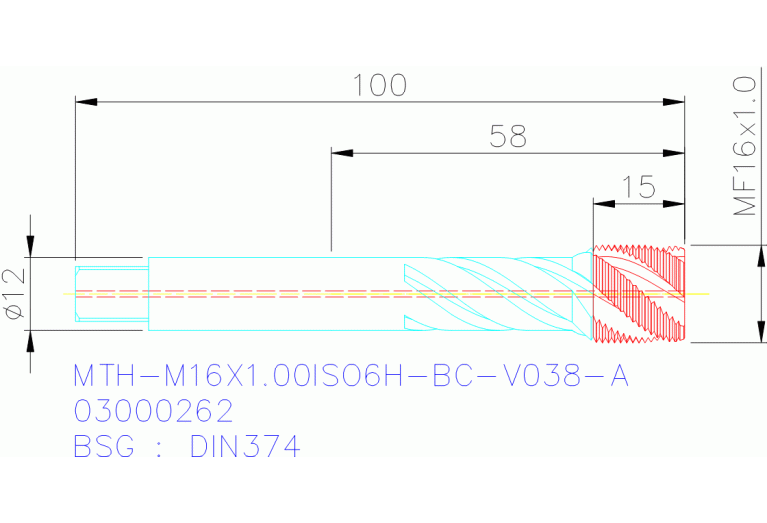 MTH-M16X1.00ISO6H-BC-V038-A