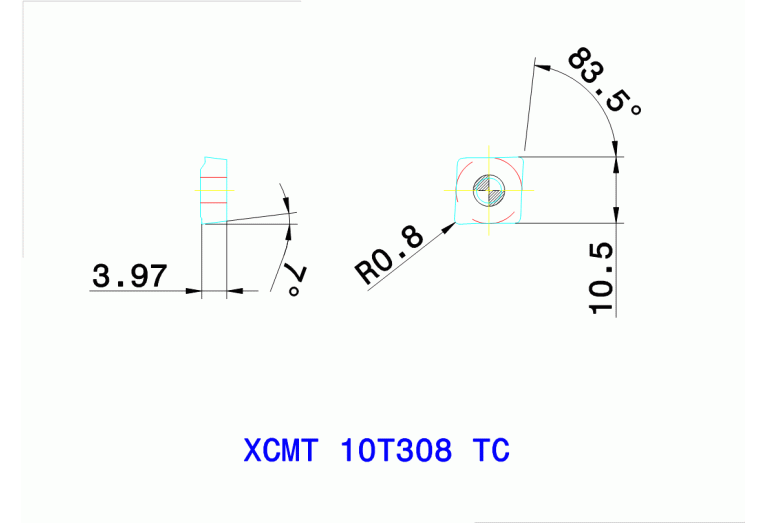 XCMT 10T308 TC TT9080