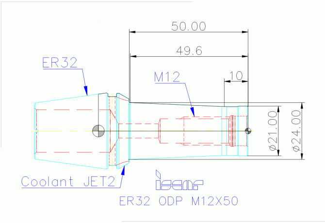 ER32 ODP M12X50