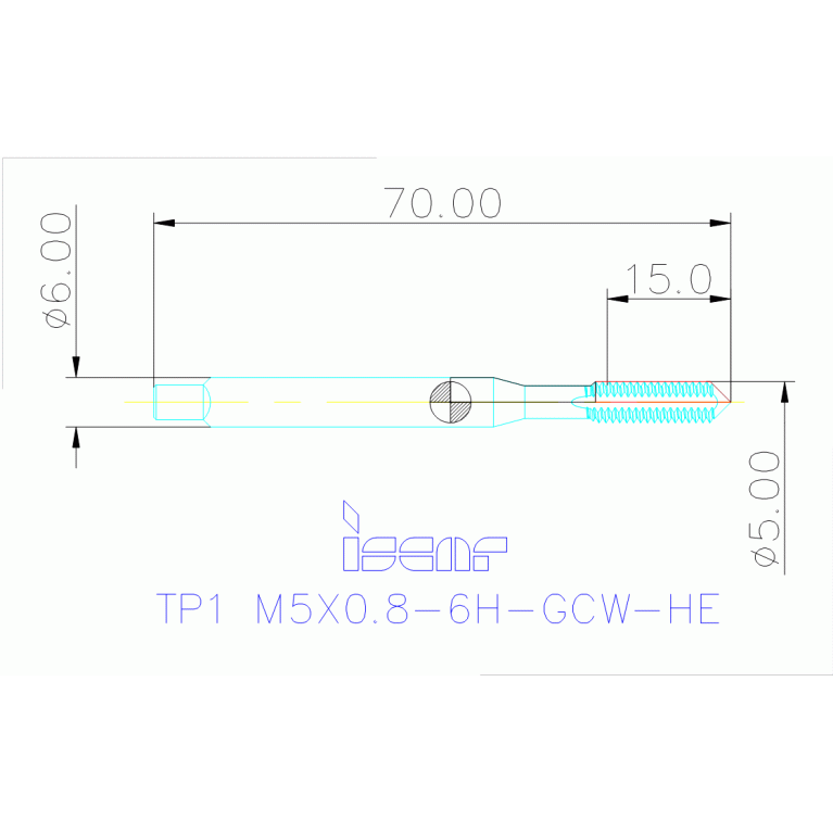 TP1 M5X0.8-6H-GCW-HE