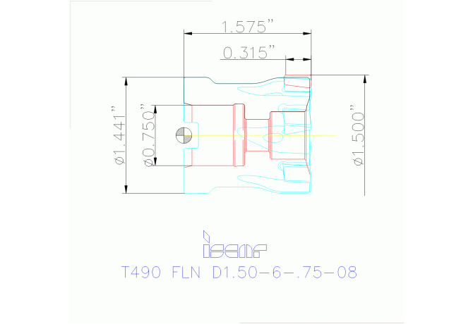 T490 FLN D1.50-6-.75-08